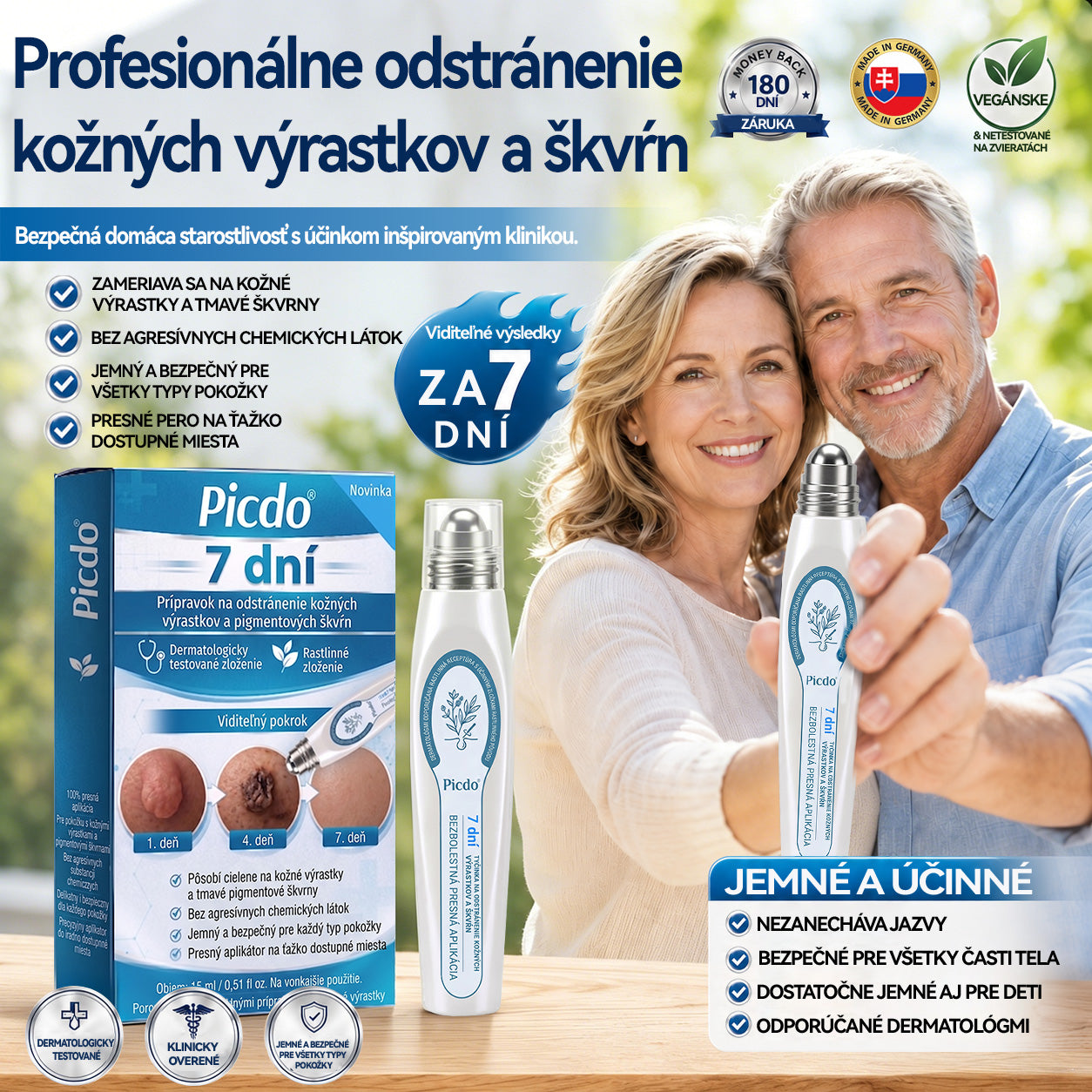 𝐎𝐟𝐢𝐜𝐢𝐚𝐥𝐧𝐲 𝐨𝐛𝐜𝐡𝐨𝐝 𝐦𝐚𝐫𝐤𝐲 | ✅️👩‍⚕️𝐏i𝐜𝐝o® 7dni Prípravok na odstránenie kožných výrastkov a pigmentových škvŕn (bezbolestný roll-on aplikátor bez jaziev) 🌱